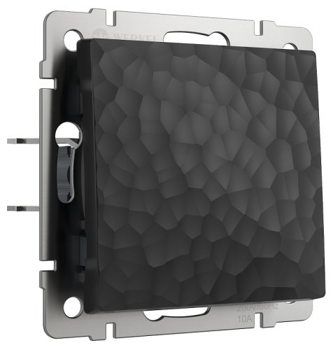 Выключатель без рамки Werkel Hammer 1-кл. черный фото Выключатель без рамки Werkel Hammer 1-кл. черный картинка